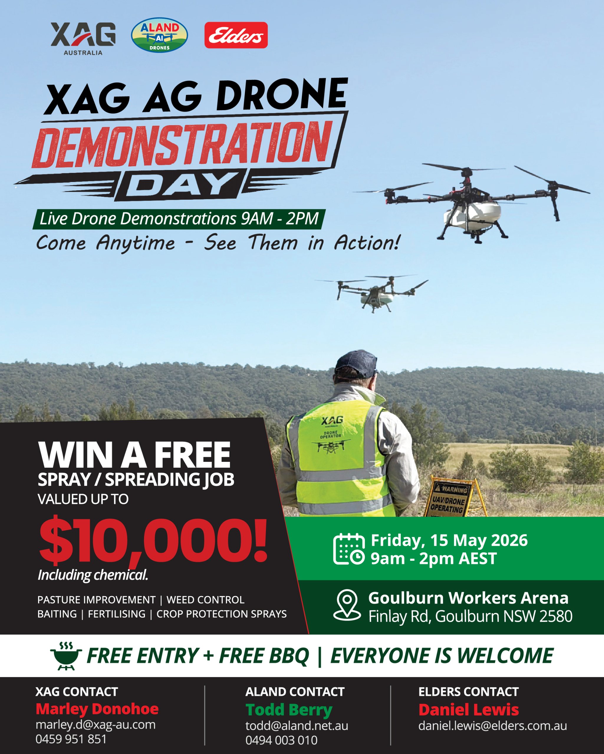 XAG Ag Drone Demonstration Day – 1080x1350px